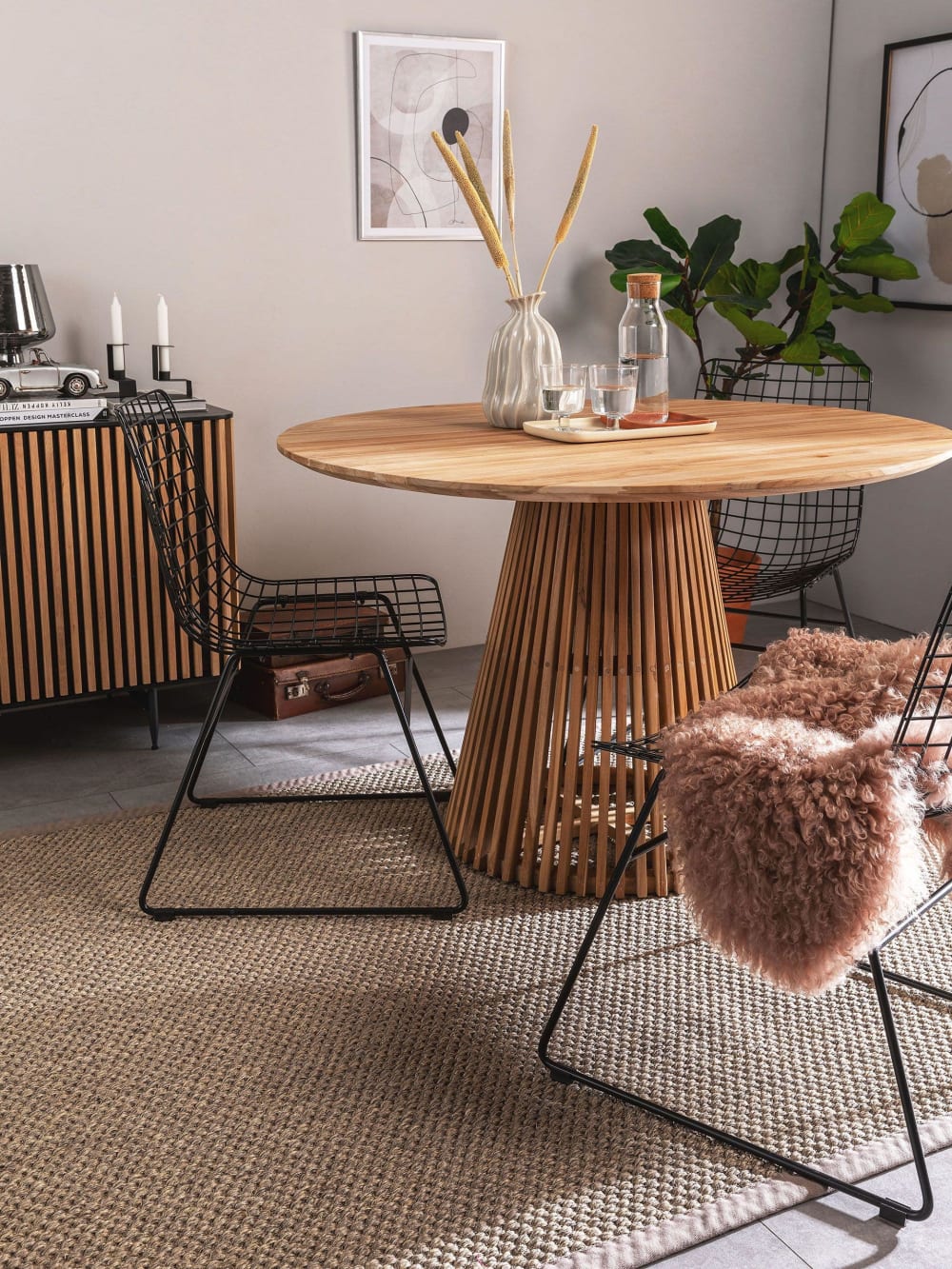 Tapis sisal gris 200x300