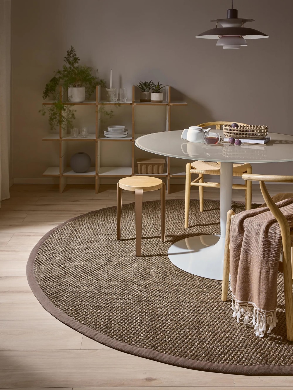 Alfombra sisal gris ø 250 redondo - Maisons du Monde