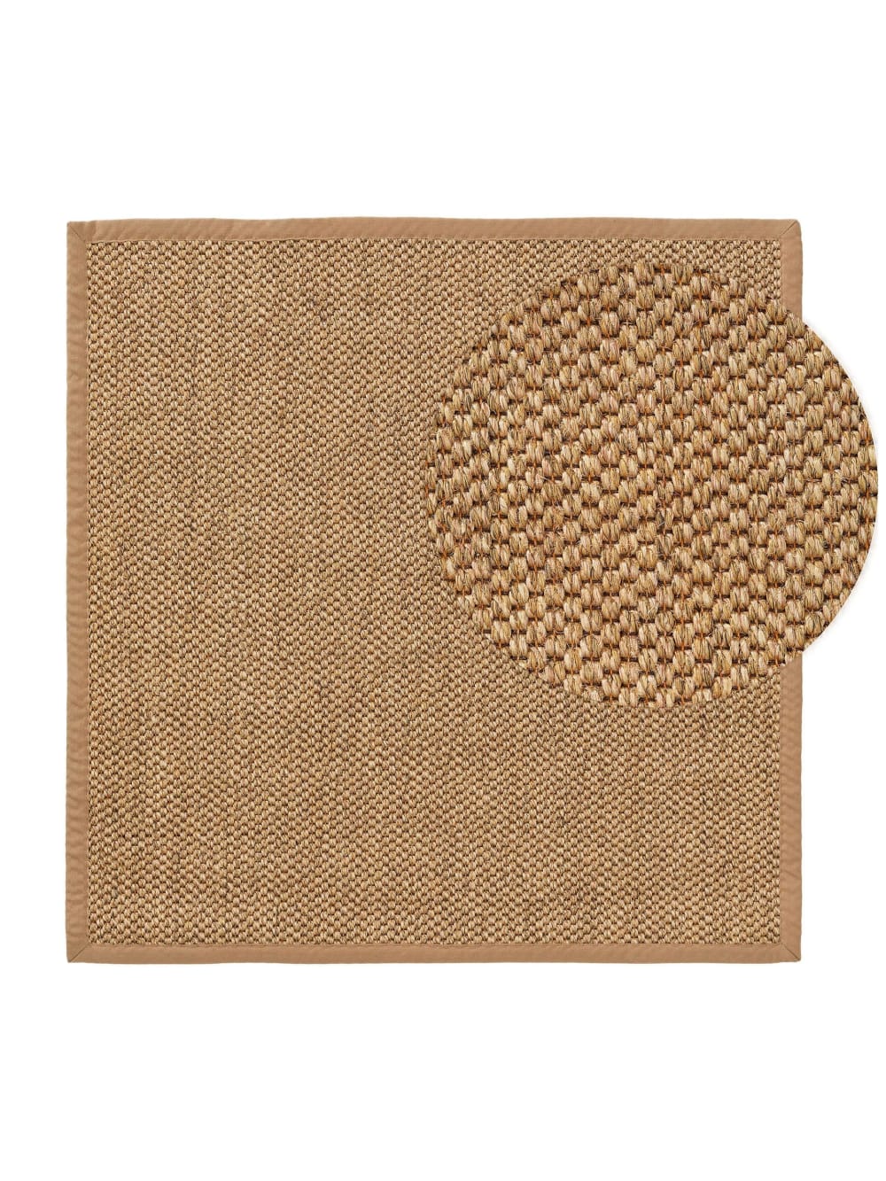 Tapis sisal crème 150x150