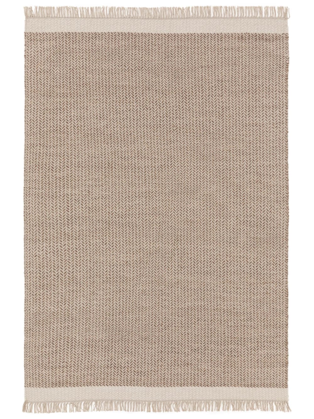 Benuta Wollteppich beige 160x230 style modern - Wolle