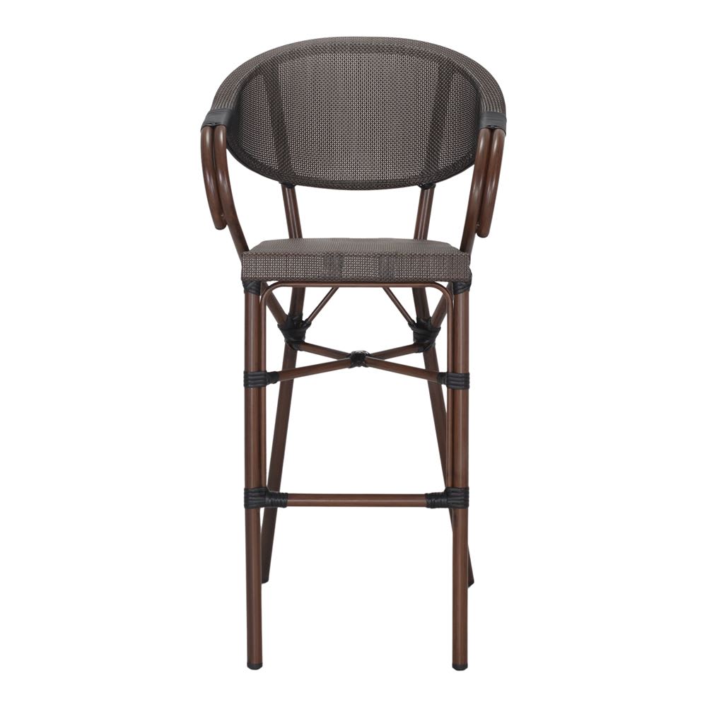Taburete alto de exterior madra - grafito - 113x57x57 - Maisons du Monde