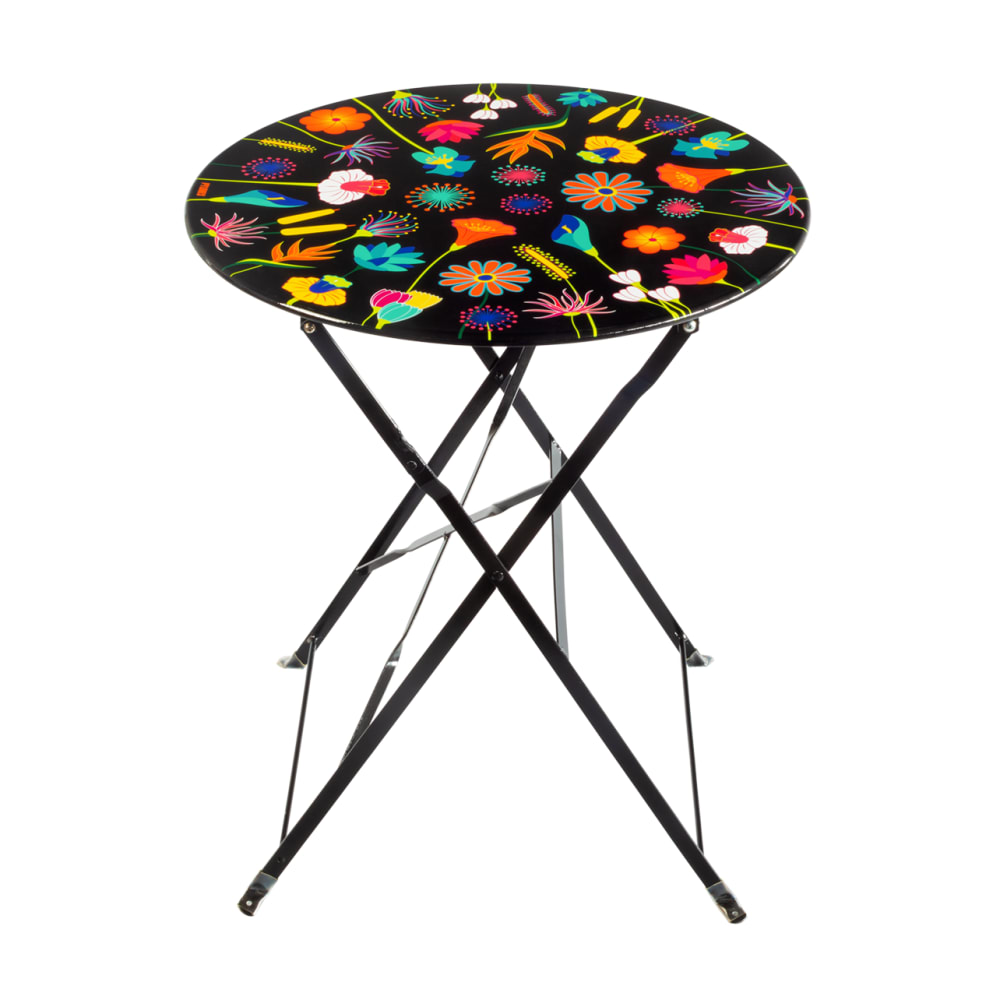 Table pliante  noir acier