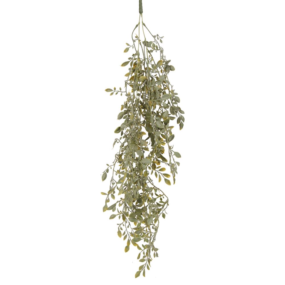 Planta artificial decorativa eucalipto - verde - 90x15x15