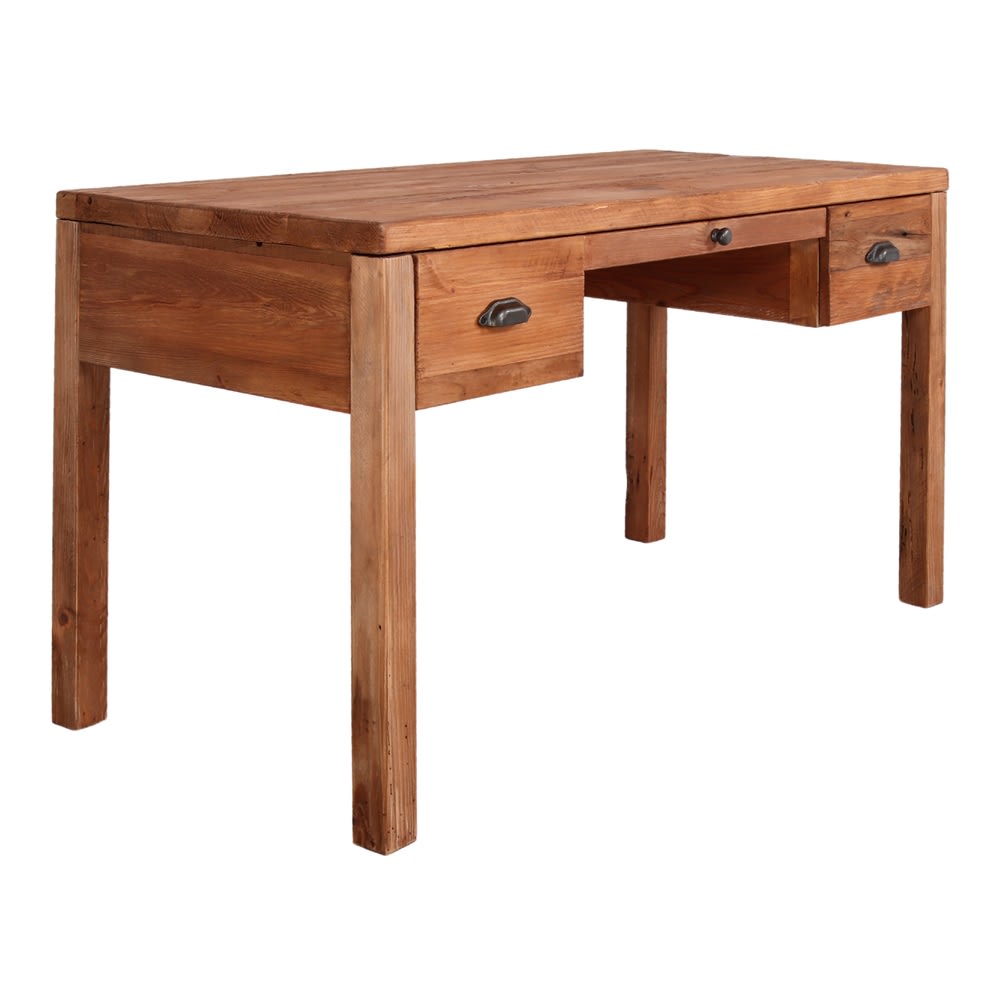 Escritorio de madera natural - 76x136x66 - Maisons du Monde