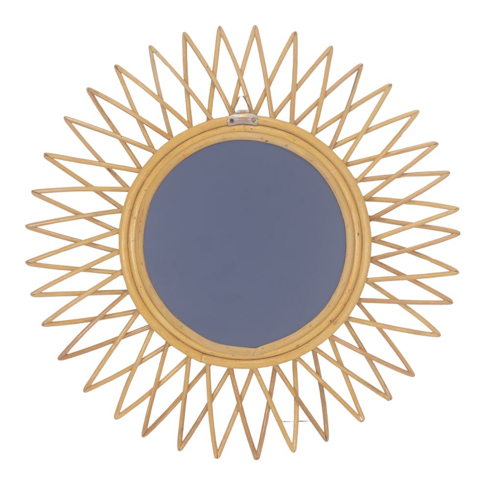 Espejo de ratán natural beige - Maisons du Monde