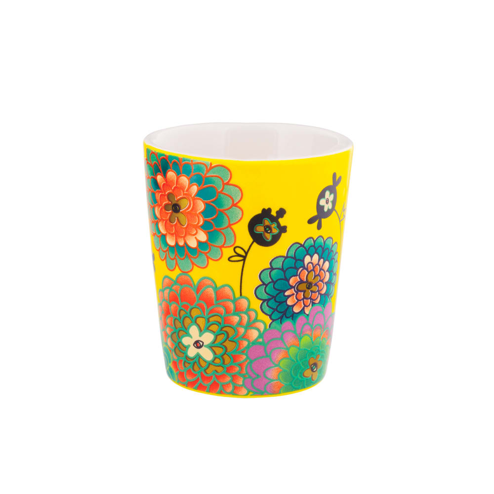 Tasse espresso jaune porcelaine de chine 5,5 x 6,3 cm x 6,3 cm Tasse espresso jaune porcelaine de chine 5,5 x 6,3 cm x 6,3 cm