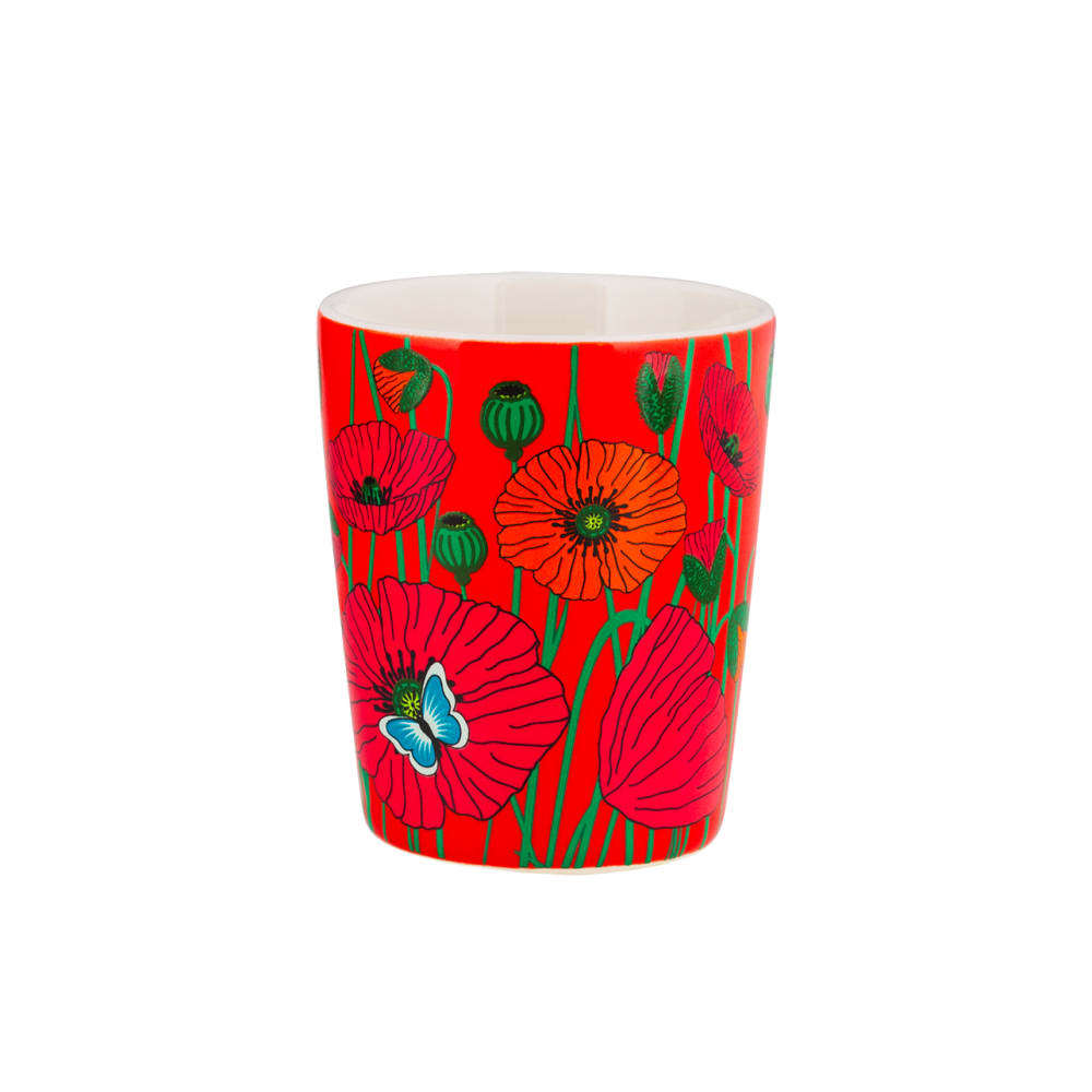 Tasse espresso  rouge porcelaine de chine 5 x 0 x 6 cm