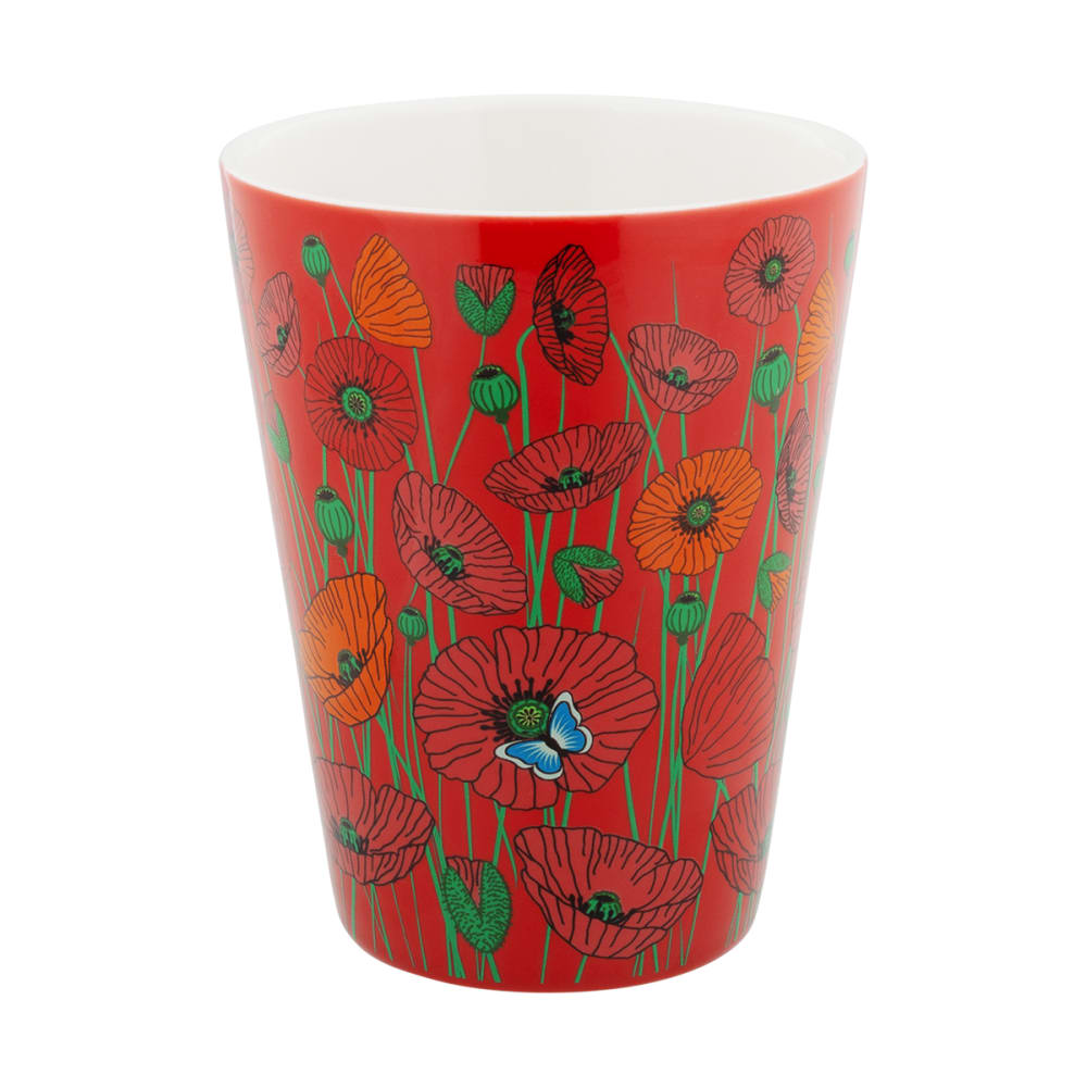 Mug  45 cl  rouge porcelaine de chine 12,1  x  6,5 cm x  6,5 cm