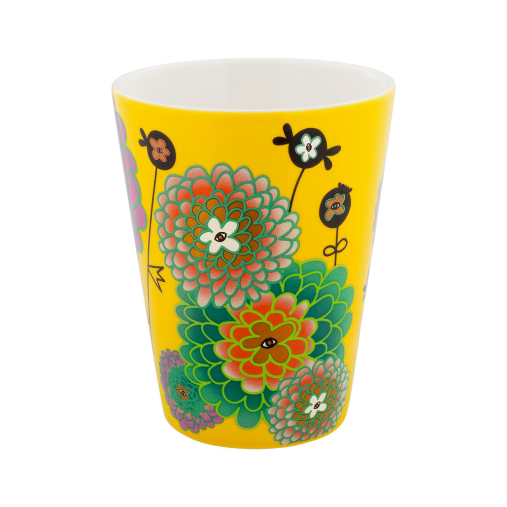 Mug  45 cl  jaune porcelaine de chine 12,1  x  6,5 cm x  6,5 cm