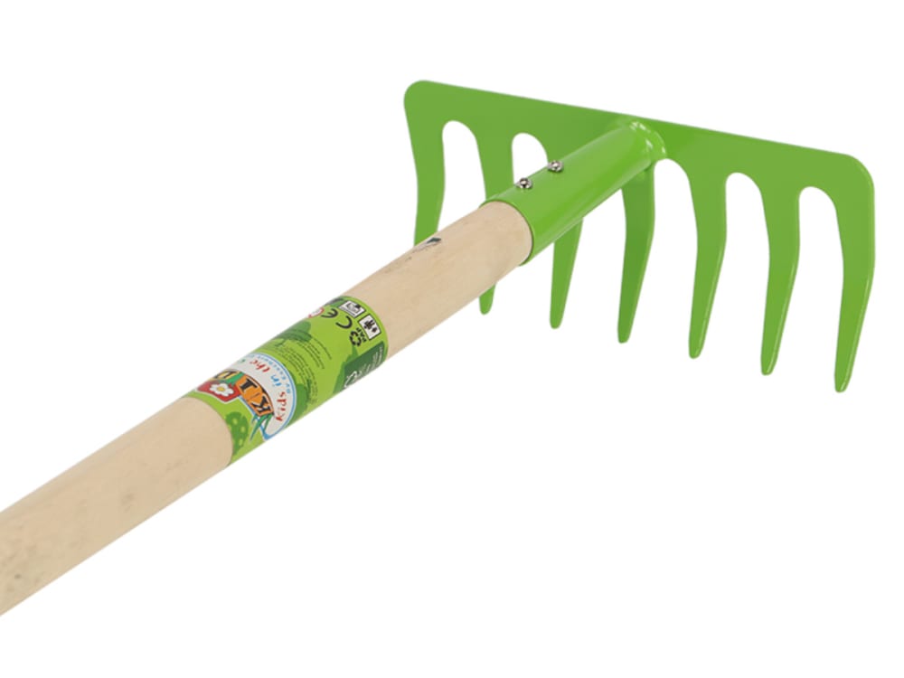 Râteau pour enfant en zinc vert et bois - Maisons du Monde