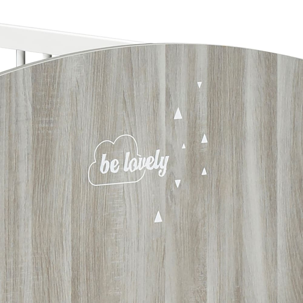 Lit bébé Smile chêne silex (60 x 120 cm) - Maisons du Monde