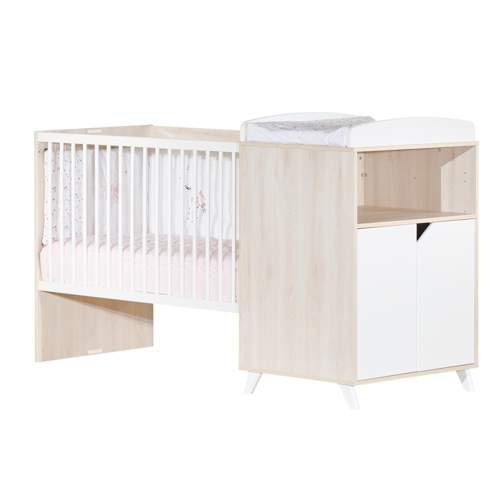 Lit bébé combiné évolutif Scandi naturel (60 x 120 cm) - image 2