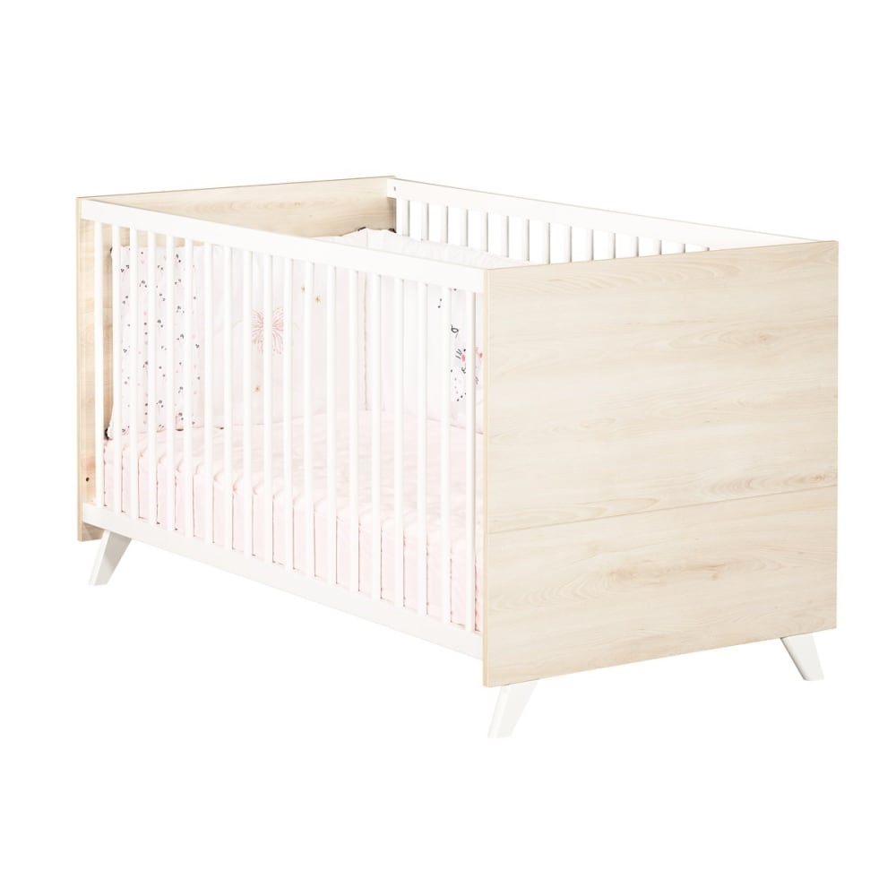 Lit bébé évolutif Little Big Bed Scandi naturel (70 x 140 cm)