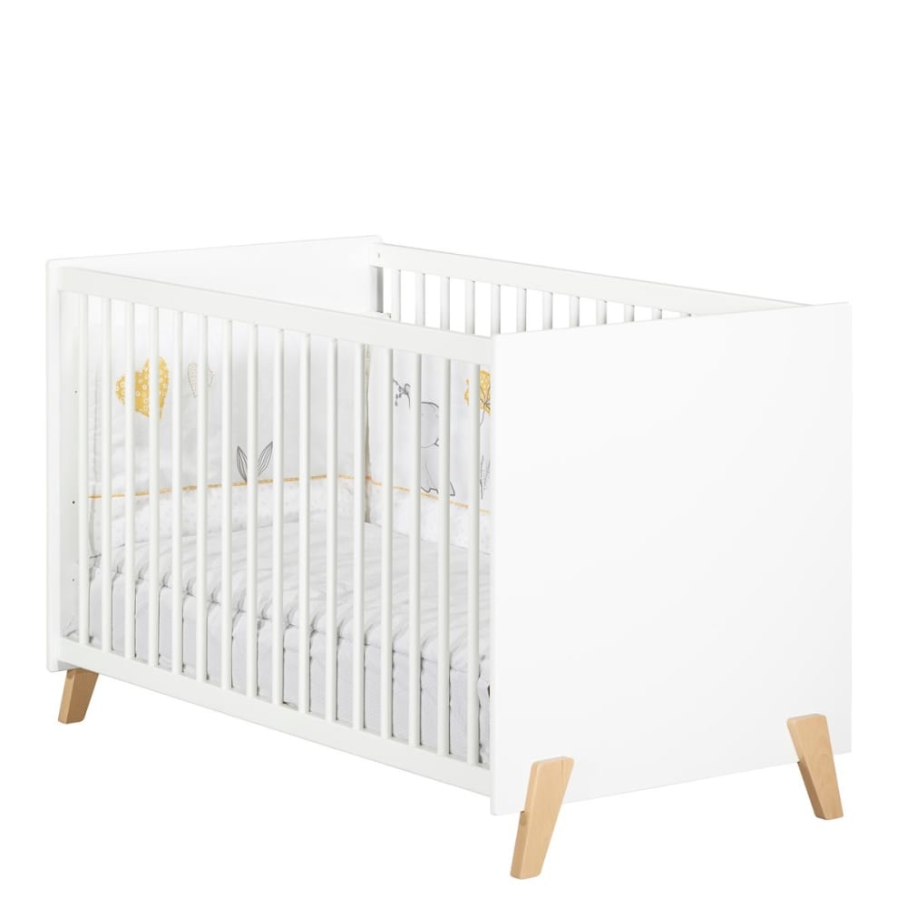 Babybett 120 x 60 auf weißen Holzbeinen - Maisons Du Monde