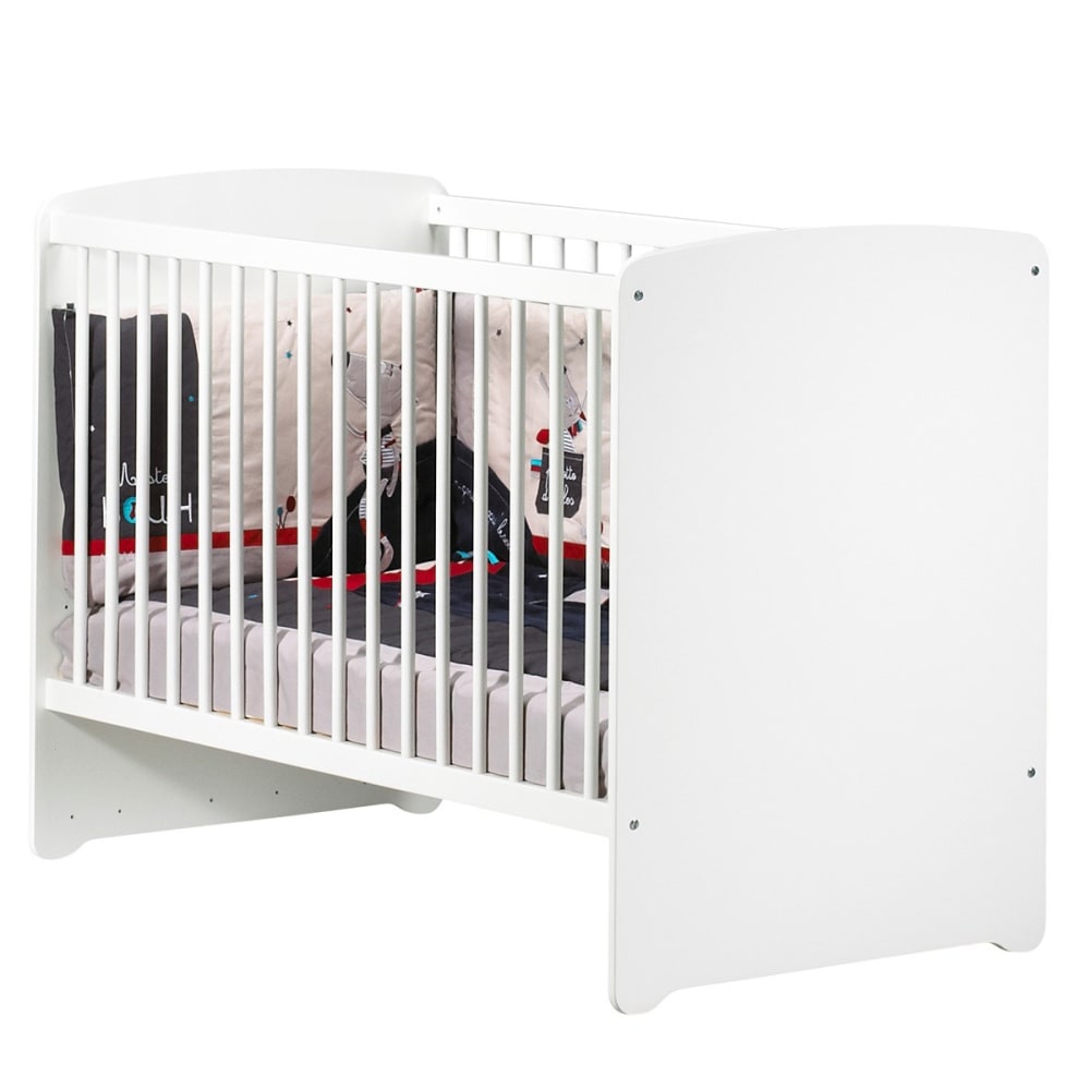 Lit bébé têtes panneaux New Basic blanc (60 x 120 cm) - image 3