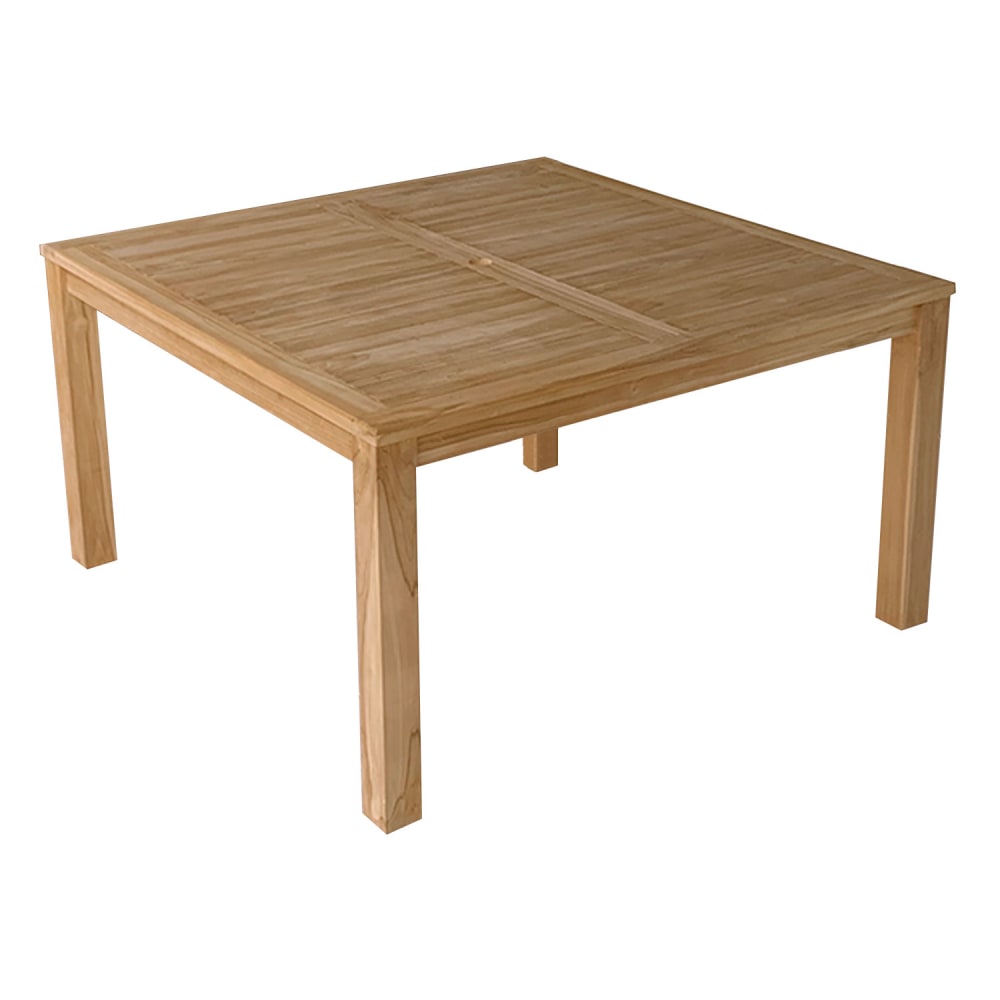 Table de jardin carré - teck