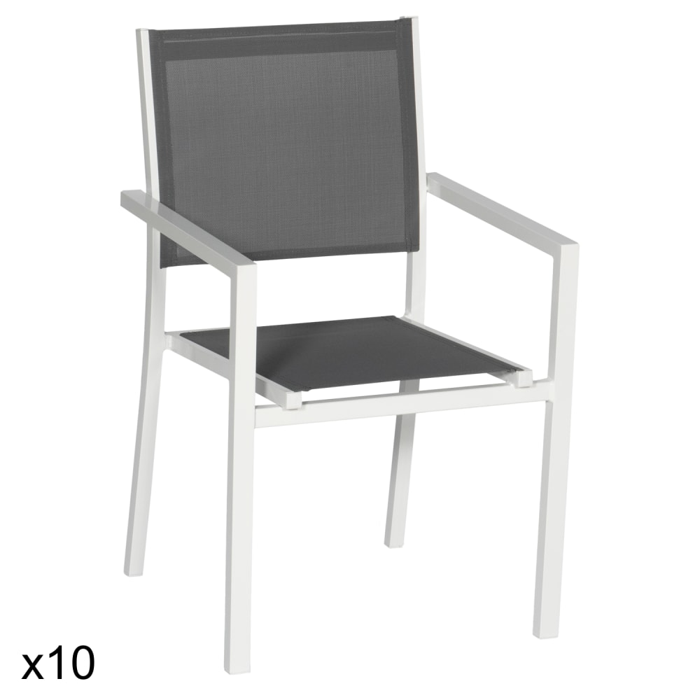 Lot de 10 chaises en