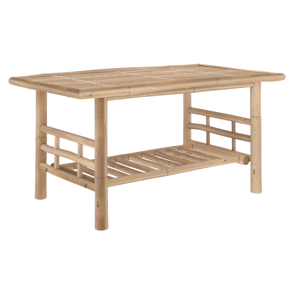 Table basse de jardin en bambou