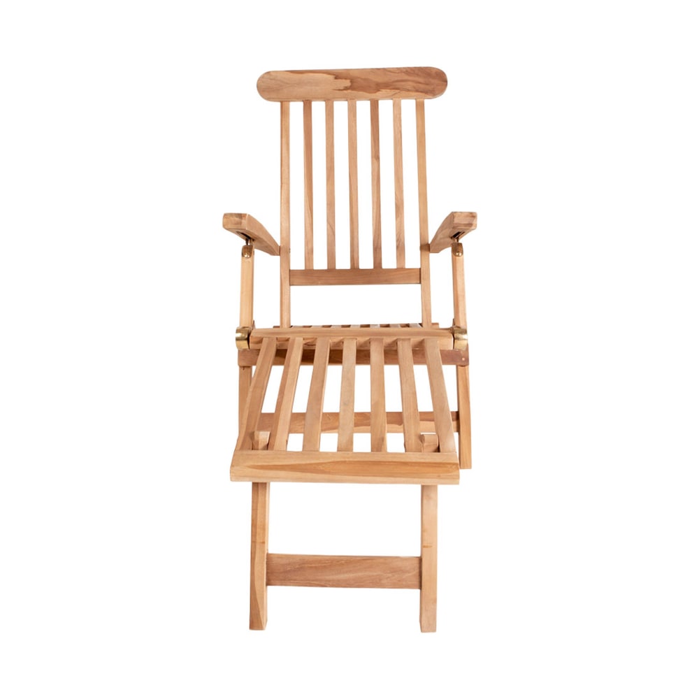 Bain de soleil 150x60x80 cm en teck naturel