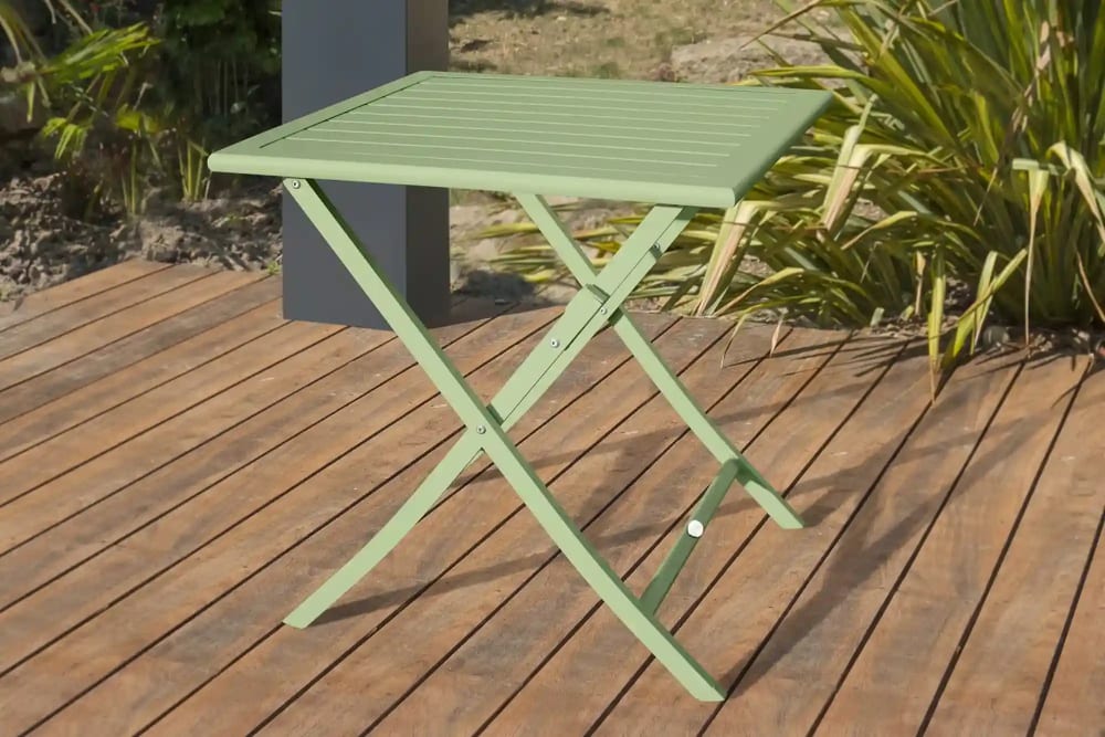 Tavolo da giardino pieghevole in alluminio - Modello Contemporaneo - Alluminio