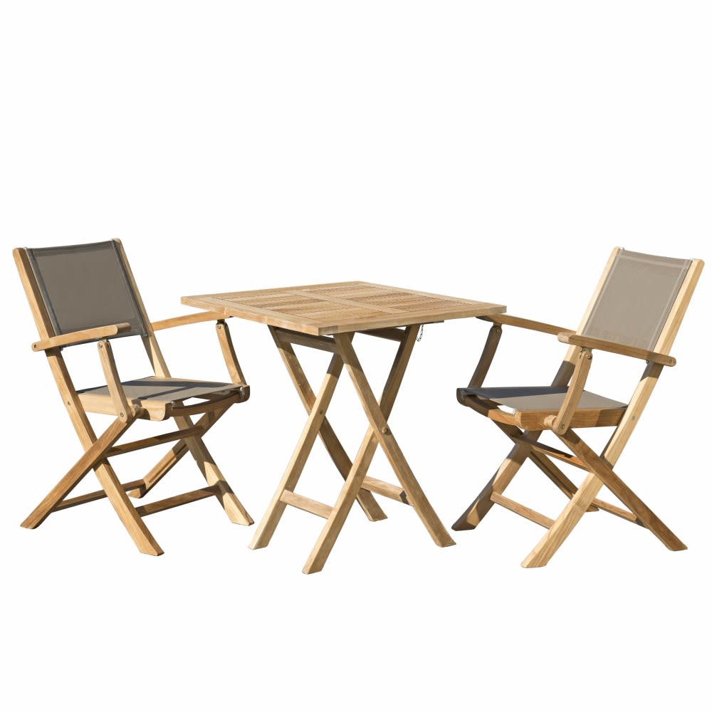 table de jardin et chaises - textilene