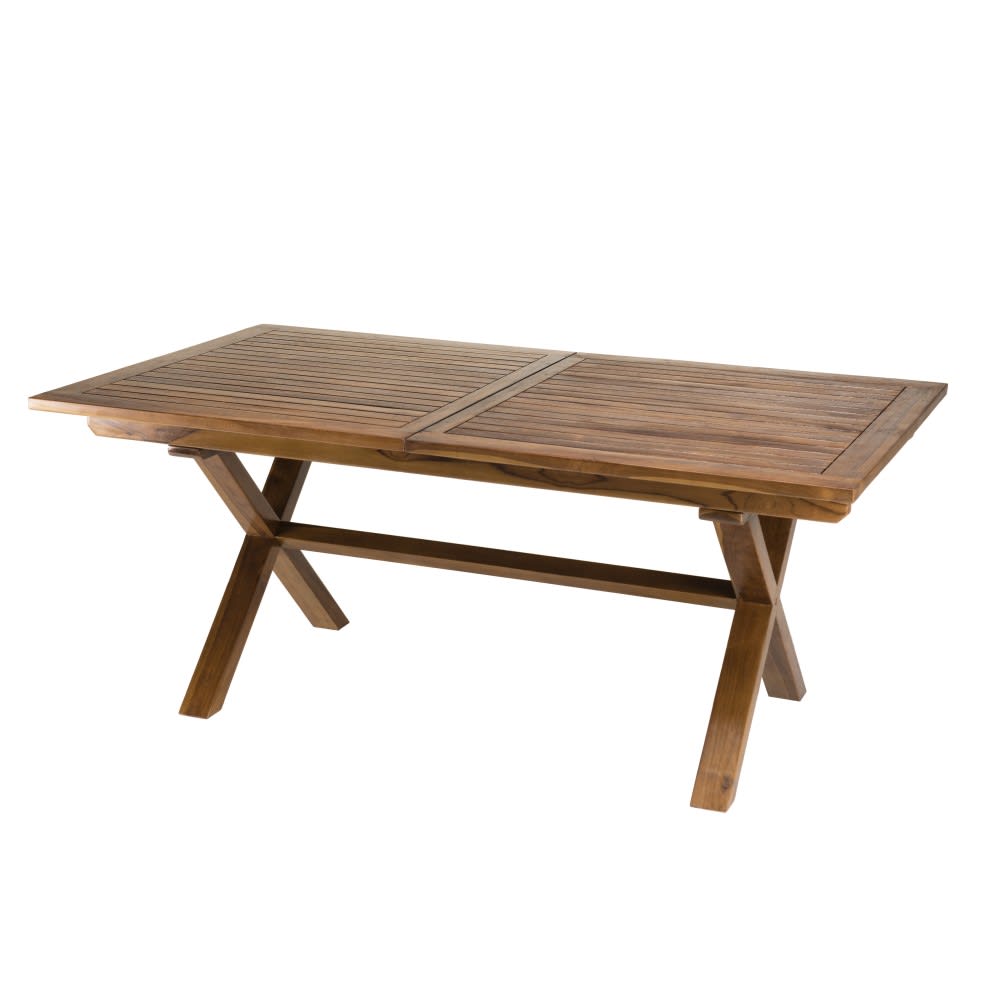 Table de jardin et chaises en teck huilé 8/10 personnes - Maisons du Monde