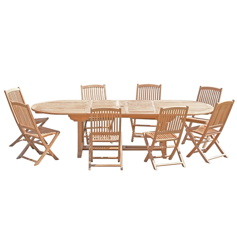 Table de jardin et chaises - teck