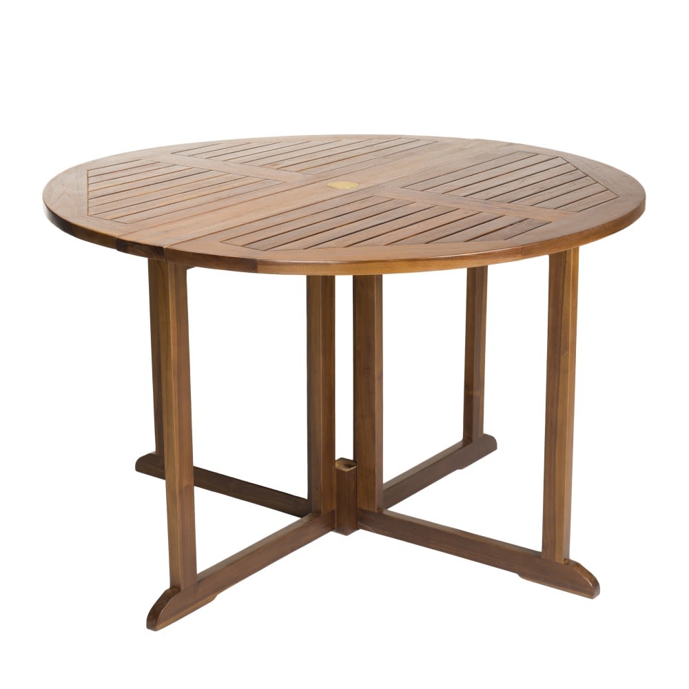 Mesa y sillas de jardín de madera de teca aceitada 4/5 personas - Maisons du Monde