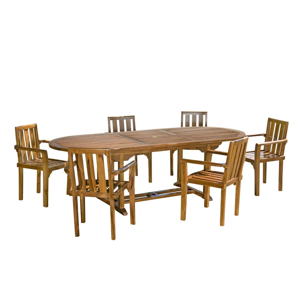 Table de jardin et chaises - teck