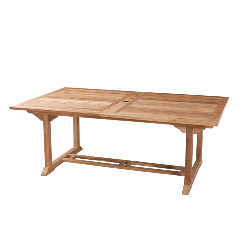 Mesa de jardín extensible de madera de teca para 10/12 personas 300cm