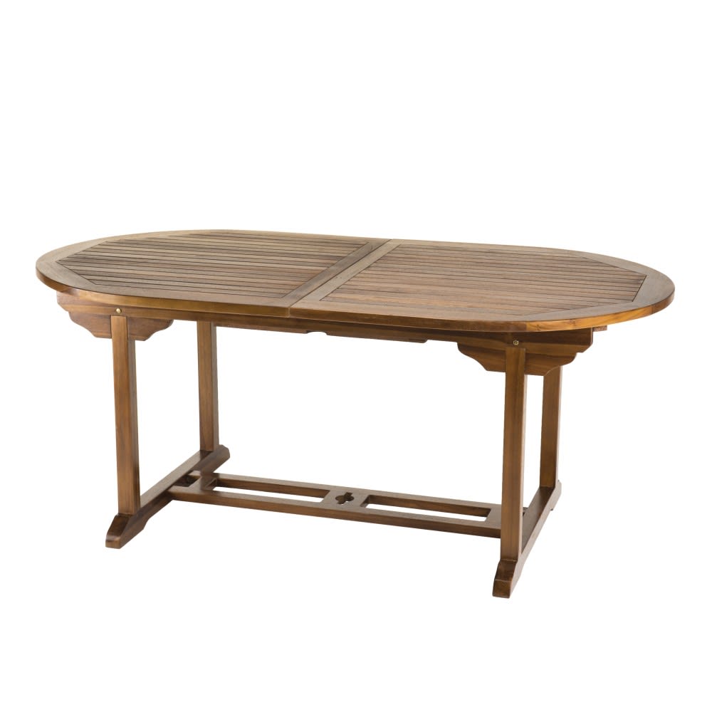 Table de jardin extensible - teck