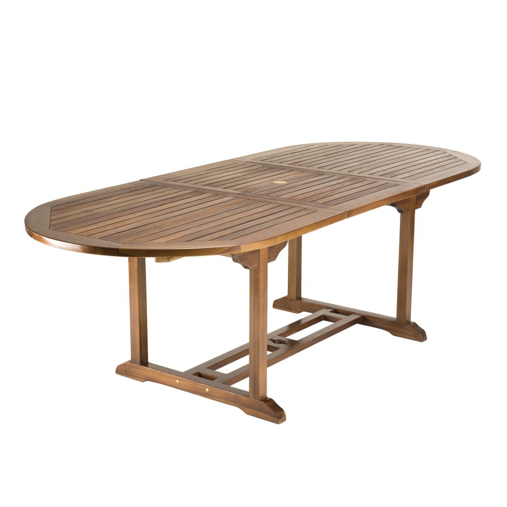 Table de jardin extensible en teck huilé 8/10 personnes l240 - Maisons du Monde
