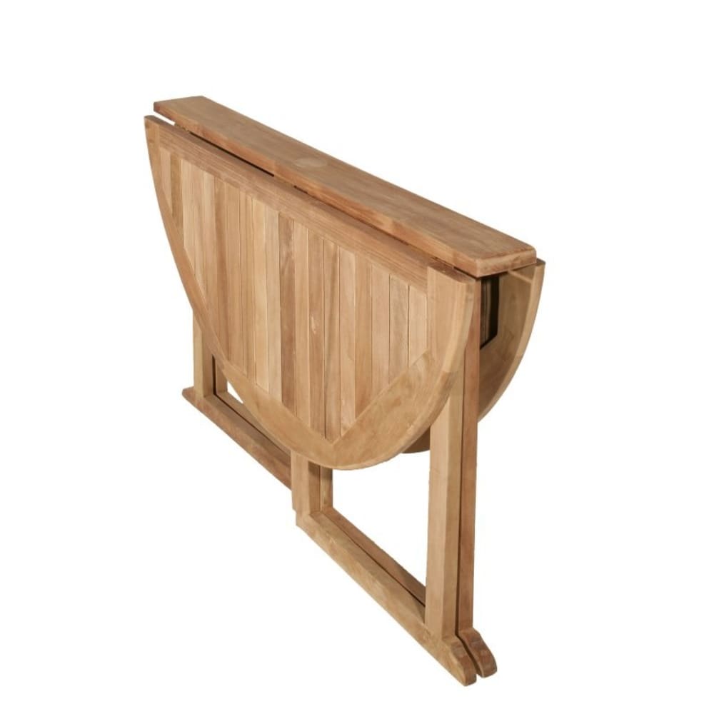 Table de jardin pliante 4/5 personnes en bois teck