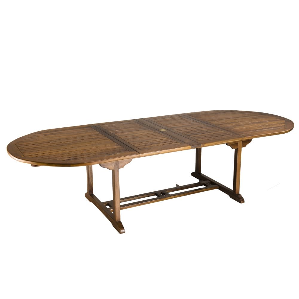Table de jardin teck huilé extensible 10/12 personnes l300 - Maisons du Monde