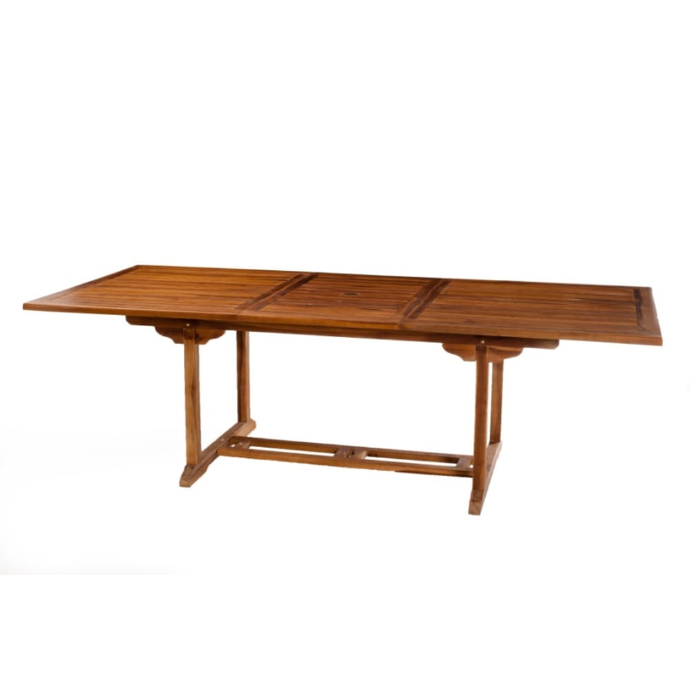 Table de jardin teck huilé extensible 8/10 personnes l240 cm - Maisons du Monde