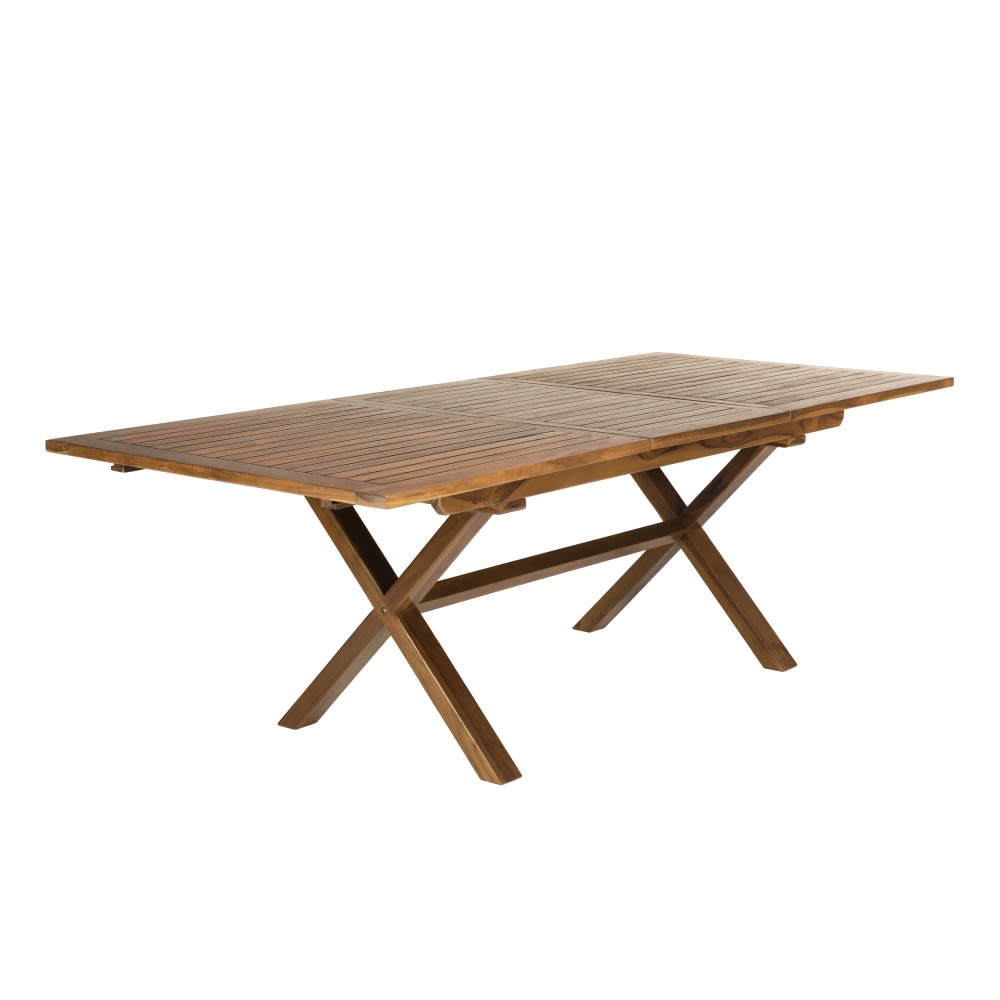 Mesa de jardín extensible de madera de teca para 8/10 personas 240 cm