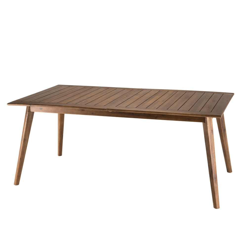 Table de jardin rect. extensible en acacia 8/10 personnes
