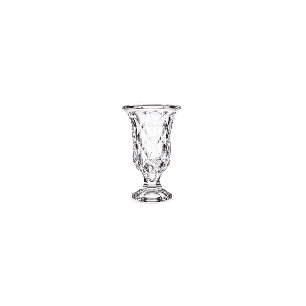 Vase vasque en verre losanges 15x15x24cm — vue 3
