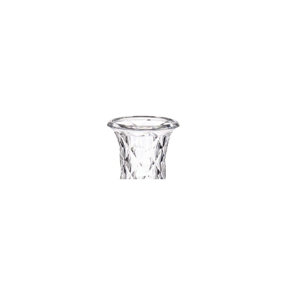 Vase vasque en verre losanges 15x15x24cm — vue 4