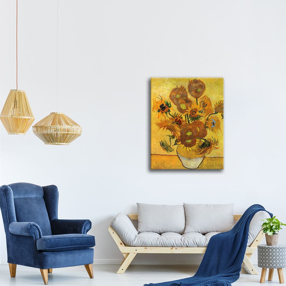 Cuadro lienzo - Los Girasoles - Vincent Van Gogh - cm. 50x60 - Maisons du Monde