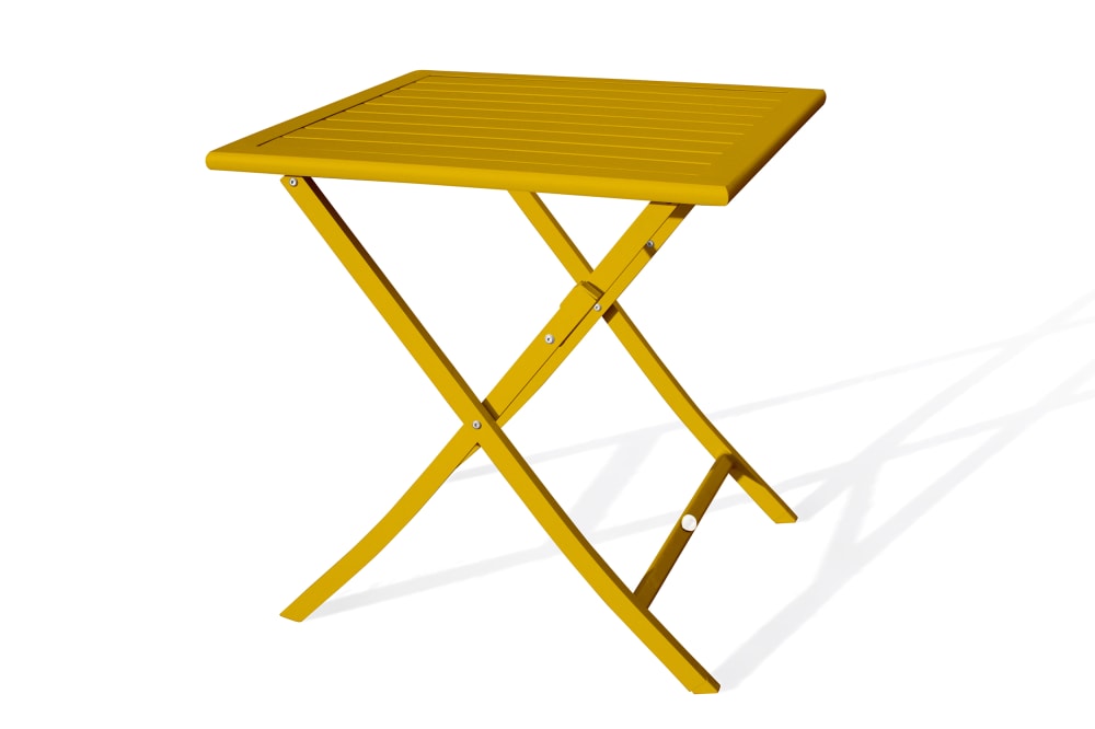 Table de jardin carrée - pliante