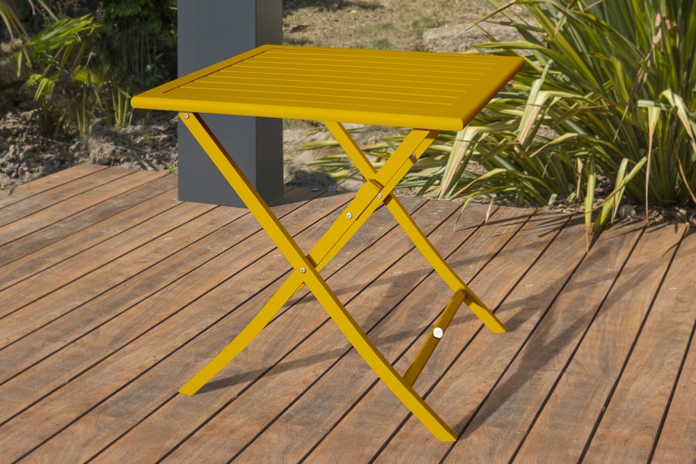 Tavolo da giardino pieghevole in alluminio - Modello Contemporaneo - Alluminio