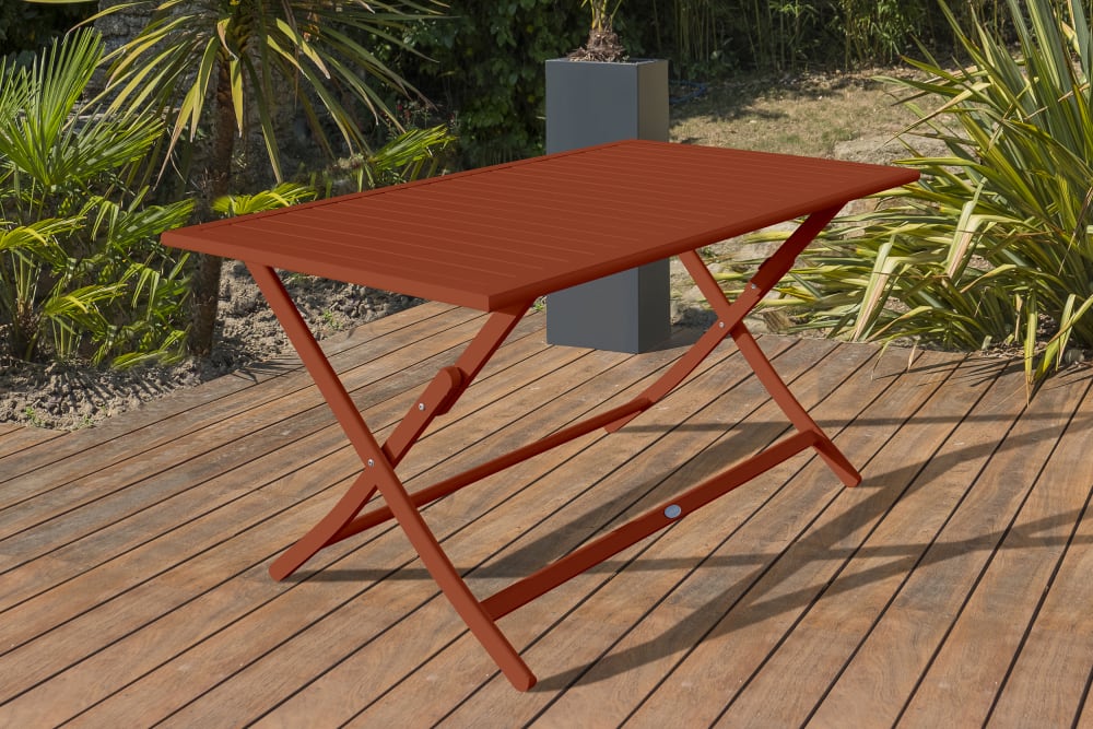 Tavolo da giardino pieghevole in alluminio - Modello Contemporaneo - Alluminio