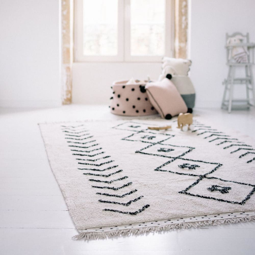 Alfombra de algodón multicolor 170 x 120 cm - Maisons du Monde