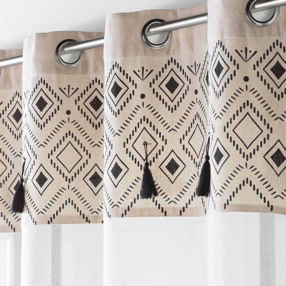 Sandgestrahlte Vorhänge im Ethno-Top - Maisons Du Monde