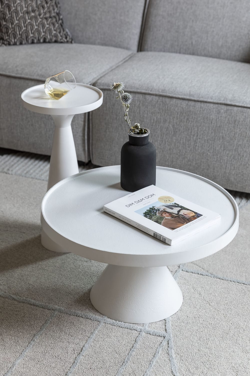 Table basse en aluminium blanc - Maisons du Monde