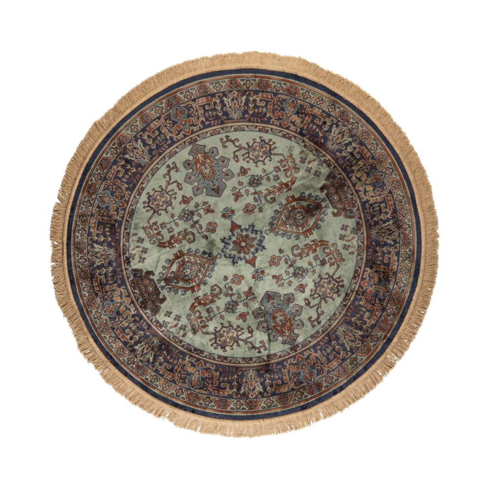tapis en tissu vert 200x200