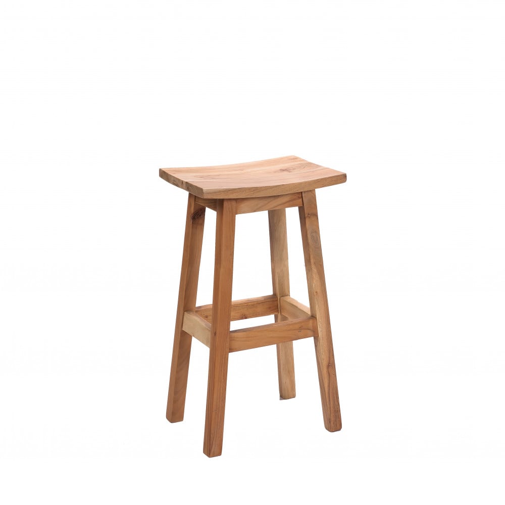 taburete de bar en acacia h66cm - madera