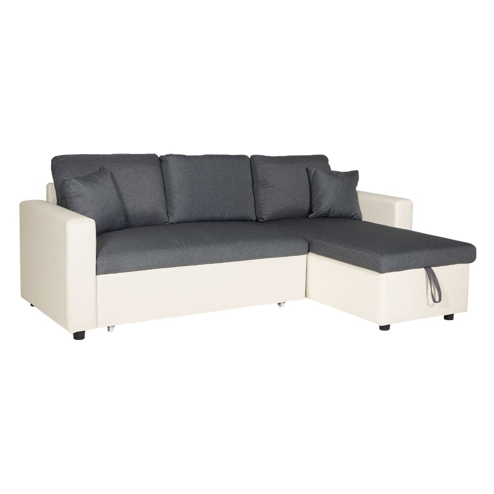 Canapé convertible 3 - blanc gris