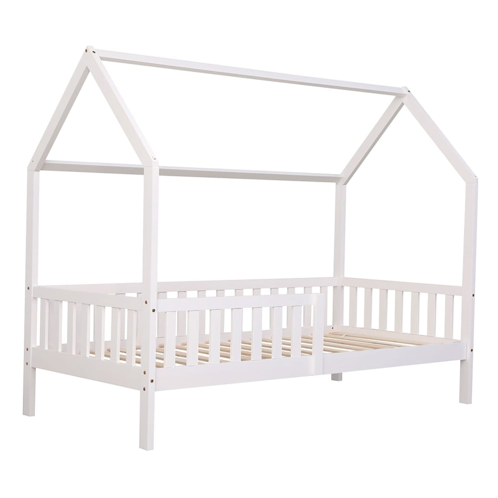Letto per bambini 190x90cm bianco - Modello Esotico - Bianco - LEGNO